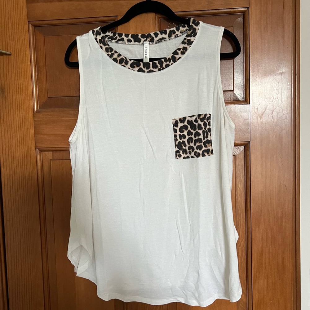 Leopard print tank size xxl